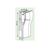 Сушилка для рук Mediclinics Dualflow Plus M14A
